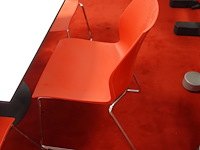 Eettafel + 6 x kunststof stoel kastel - afbeelding 2 van  6