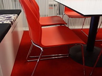 Eettafel + 6 x kunststof stoel kastel - afbeelding 6 van  6