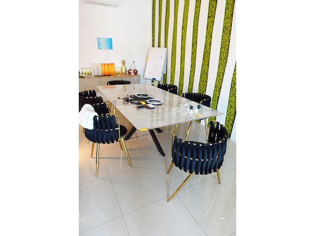 Eettafel & 6x stoel - afbeelding 1 van  5