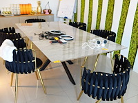 Eettafel & 6x stoel - afbeelding 1 van  5