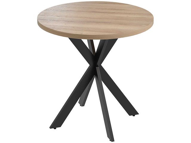 Eettafel 75 x 75 cm rond moderne keukentafel voor 2-4 personen - afbeelding 2 van  5