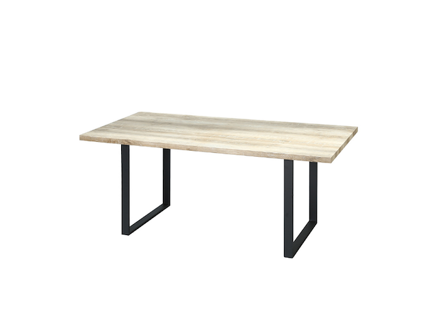 Eettafel alexander - 180x80x93 cm - lichtbruin/eikenhout - afbeelding 2 van  2