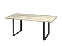 Eettafel alexander - 180x80x93 cm - lichtbruin/eikenhout - afbeelding 2 van  2