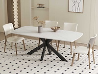 Eettafel apollo | 180 x 90 x 76 cm | stenen design - afbeelding 1 van  7