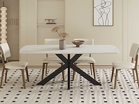 Eettafel apollo | 180 x 90 x 76 cm | stenen design - afbeelding 2 van  7