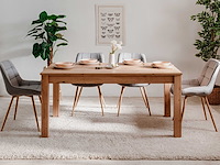 Eettafel breanna 160/215 x 90 cm-artisanale eik - afbeelding 1 van  7