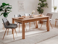 Eettafel breanna 160/215 x 90 cm-artisanale eik - afbeelding 3 van  7