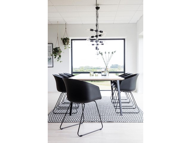 Eettafel cecile 200x100 - effen beige - afbeelding 1 van  8