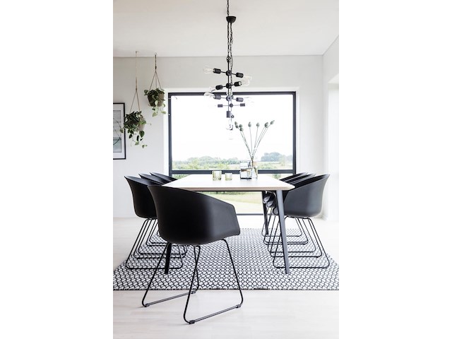 Eettafel cecile 200x100 - effen beige - afbeelding 2 van  8