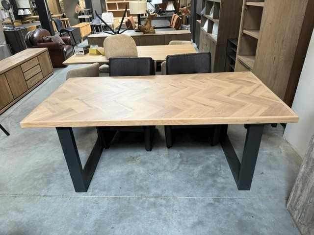 Eettafel eik parket - afbeelding 1 van  3