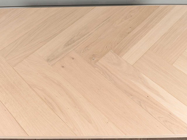 Eettafel eiken visgraat blad 220 x 98 cm - afbeelding 6 van  6