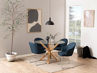 Eettafel hennie 119cm - lichte eik decor - afbeelding 3 van  7