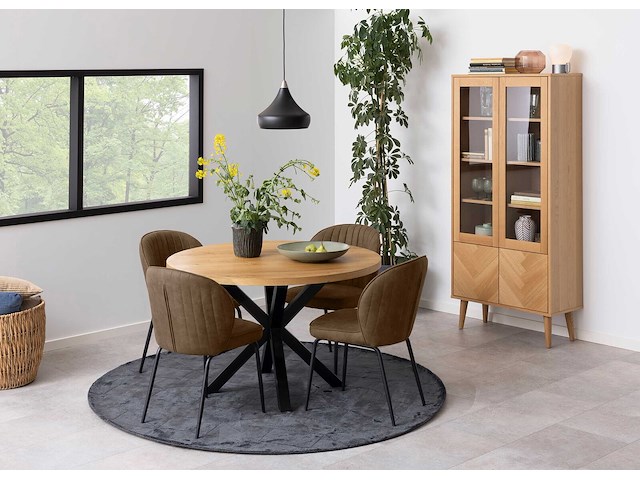Eettafel hennie 120x76,4cm - wilde eik - afbeelding 4 van  7