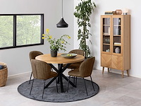 Eettafel hennie 120x76,4cm - wilde eik - afbeelding 4 van  7