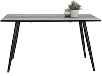 Eettafel jamina 140x80 cm-beton/zwart - afbeelding 2 van  3