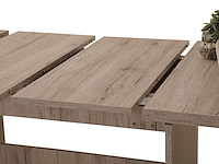 Eettafel lianna 160/320x90 cm-zandkleurige eik - afbeelding 5 van  7