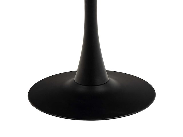 Eettafel malta - 90x75cm - keramiek en staal - zwart marmer - afbeelding 7 van  7