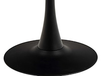 Eettafel malta - 90x75cm - keramiek en staal - zwart marmer - afbeelding 7 van  7
