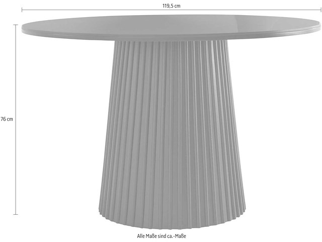 Eettafel met keramisch blad - afbeelding 2 van  9