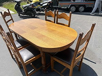 Eettafel met stoelen - afbeelding 4 van  5
