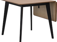 Eettafel rover - eik/zwart 80/120 cm - modern design - afbeelding 2 van  7