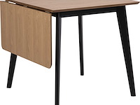 Eettafel rover - eik/zwart 80/120 cm - modern design - afbeelding 3 van  7