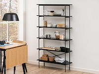 Eettafel rover - eik/zwart 80/120 cm - modern design - afbeelding 6 van  7