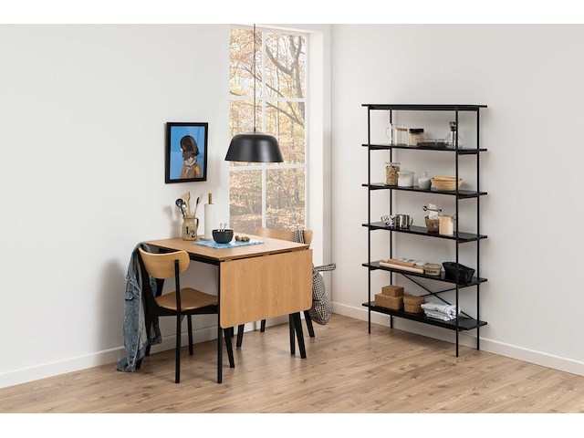 Eettafel rover - eik/zwart 80/120 cm - modern design - afbeelding 7 van  7