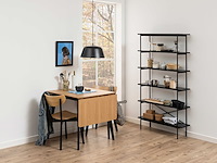 Eettafel rover - eik/zwart 80/120 cm - modern design - afbeelding 7 van  7