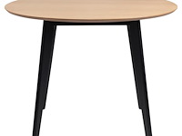 Eettafel rover 105 - eik/zwart - afbeelding 4 van  7