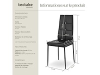 Eettafelstoelen - noir (x8) - afbeelding 6 van  8