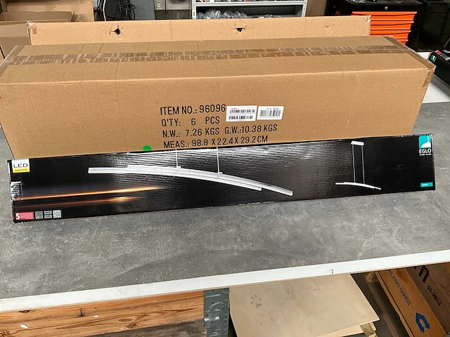 Eglo pertini led hanglamp (8x) - afbeelding 1 van  6