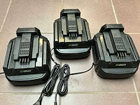 Ego ch2100e acculader (3x) - afbeelding 1 van  3