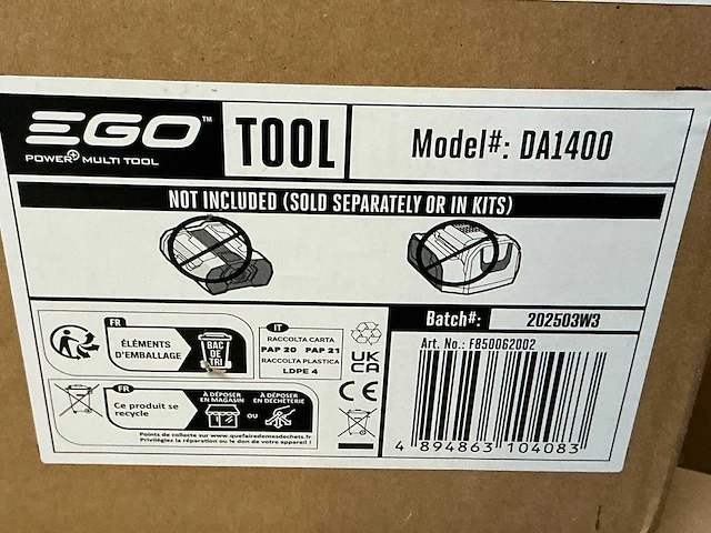 Ego phx1600 multitool accu bosmaaierset - afbeelding 3 van  11