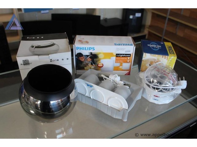 Eierkoker princess, led kaarsen set philips mylightaccent, decoratieve kom berghoff zeno, werking niet gekend - afbeelding 2 van  2