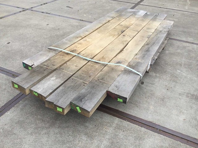 Eiken baddens 70x180x2600 ( 6 ) - afbeelding 1 van  6
