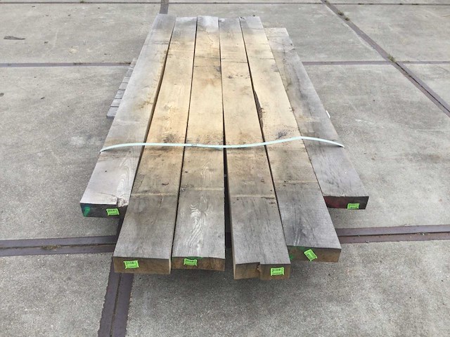 Eiken baddens 70x180x2600 ( 6 ) - afbeelding 2 van  6