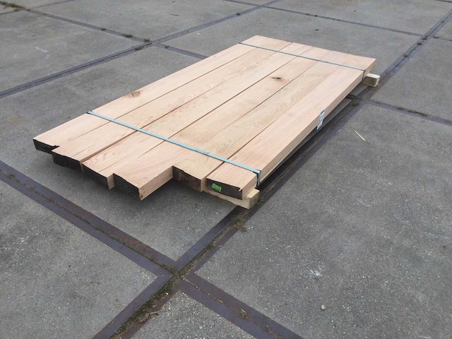 Eiken baddens geschaafd 65x175x2050 ( 6 ) - afbeelding 1 van  6