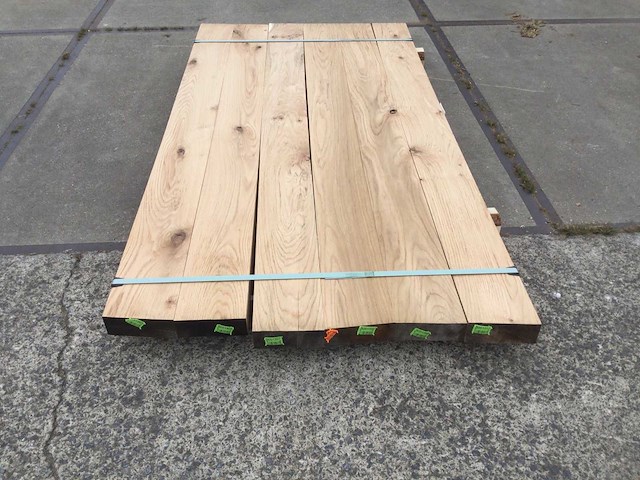 Eiken baddens geschaafd 65x175x2100 ( 6 ) - afbeelding 2 van  6