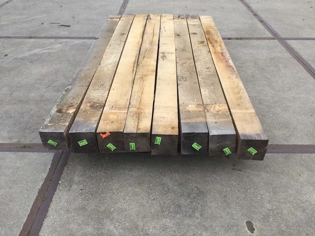 Eiken balken 135x135x2100 ( 8 ) - afbeelding 5 van  6