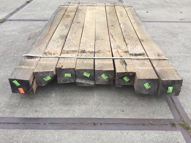 Eiken balken 2100x135x135x( 8 ) - afbeelding 2 van  7