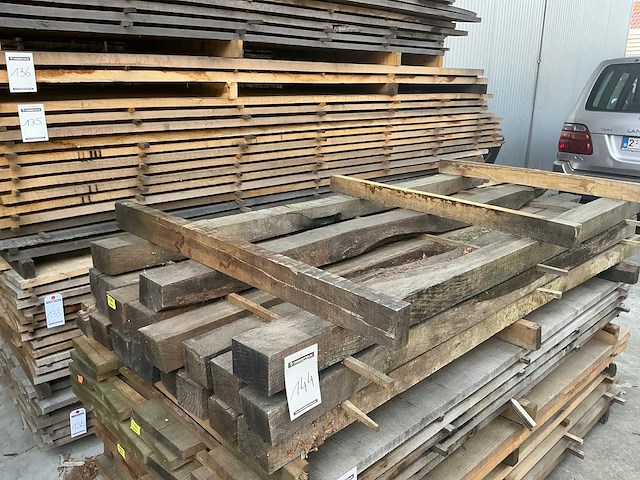 Eiken balken 8x10 (19x) - afbeelding 2 van  5