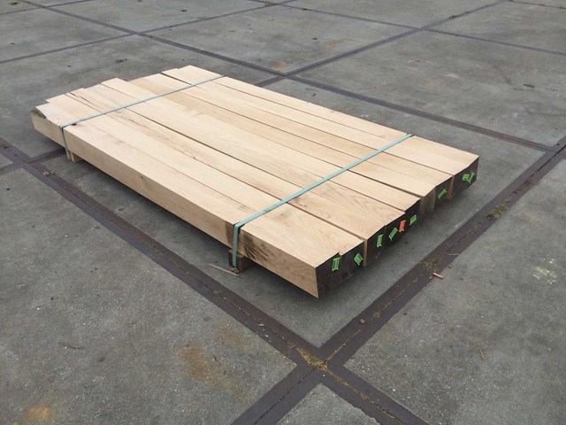 Eiken balken geschaafd 120x120x2050 ( 9 ) - afbeelding 4 van  7
