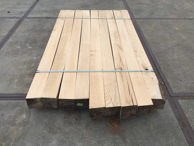 Eiken balken geschaafd 120x120x2050 ( 9 ) - afbeelding 6 van  7