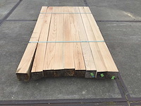 Eiken balken geschaafd 120x120x2100 ( 9 ) - afbeelding 2 van  6