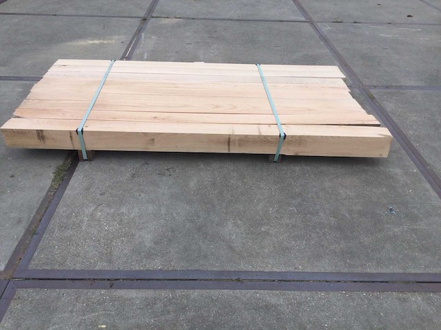 Eiken balken geschaafd 120x120x2100 ( 9 ) - afbeelding 4 van  5