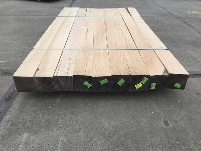 Eiken balken geschaafd 120x120x2100 ( 9 ) - afbeelding 5 van  5