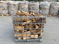 Eiken brandhout ibc container - afbeelding 3 van  6
