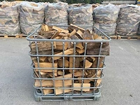 Eiken brandhout ibc container - afbeelding 2 van  6