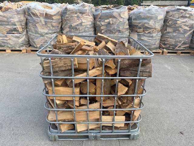 Eiken brandhout ibc container - afbeelding 3 van  6